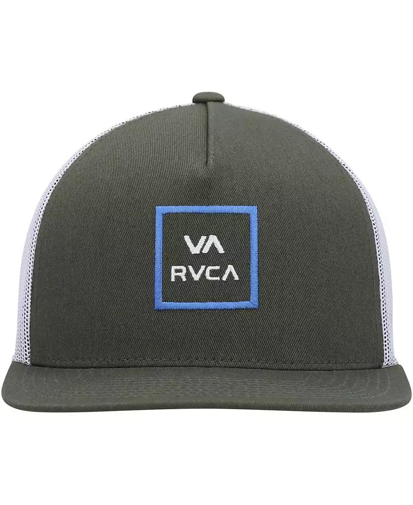 RVCA Men's Olive VA All the Way Trucker Snapback Hat