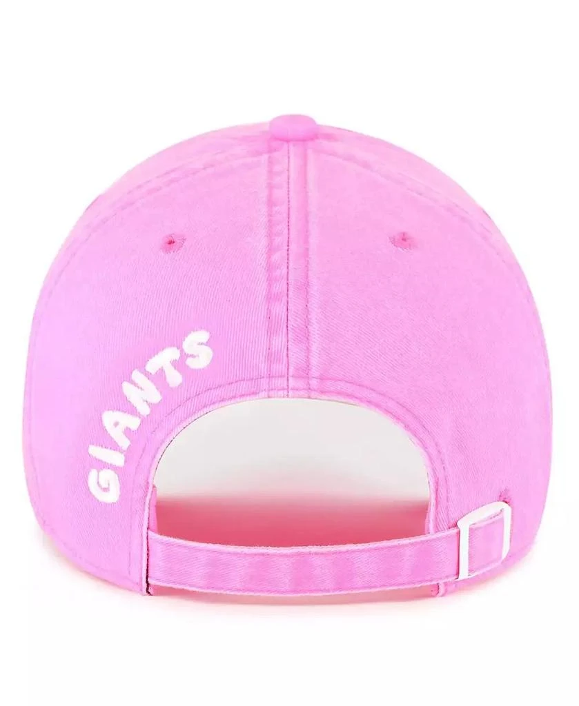 47 Brand Women's Pink New York Giants Bright Side Clean Up Adjustable Hat 3