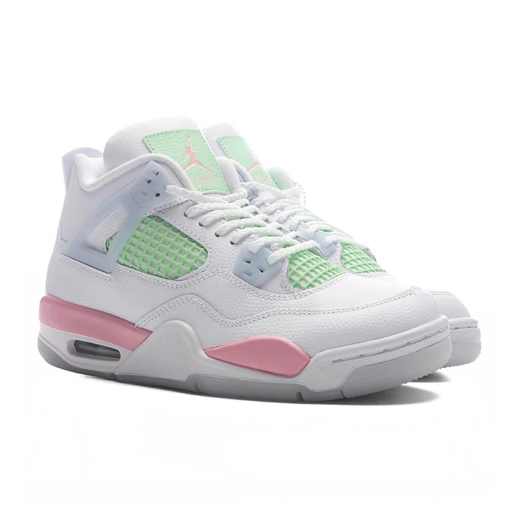 Jordan Air Jordan 4 Retro 
Valentine
s Day
 (GS) - White/Medium Soft Pink/Half Blue 2