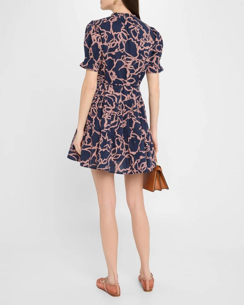 Apiece Apart Las Almas Tiered Floral-Print Mini Dress 3