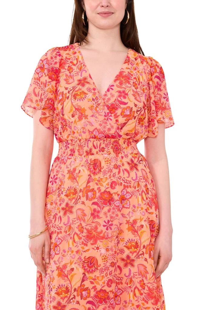 Halogen Flutter Sleeve Smocked Waist Maxi Dress 3