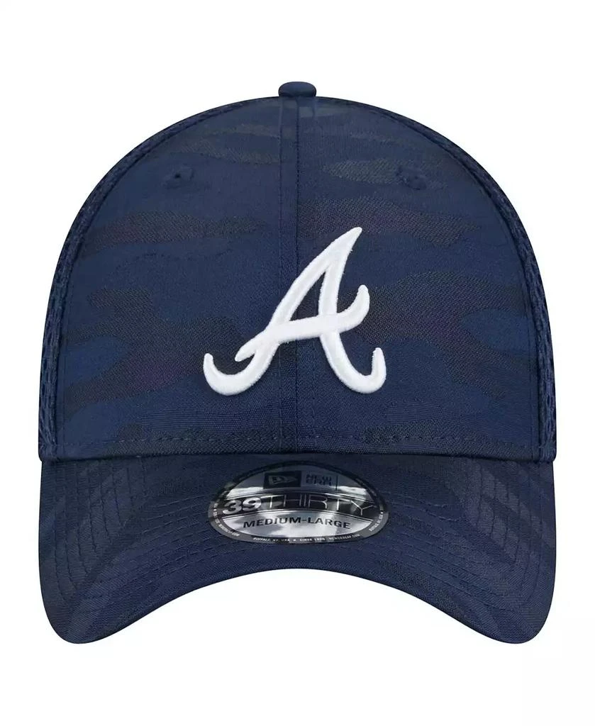 New Era Men's Navy Atlanta Braves Subtle Camo 39THIRTY Flex Hat 2