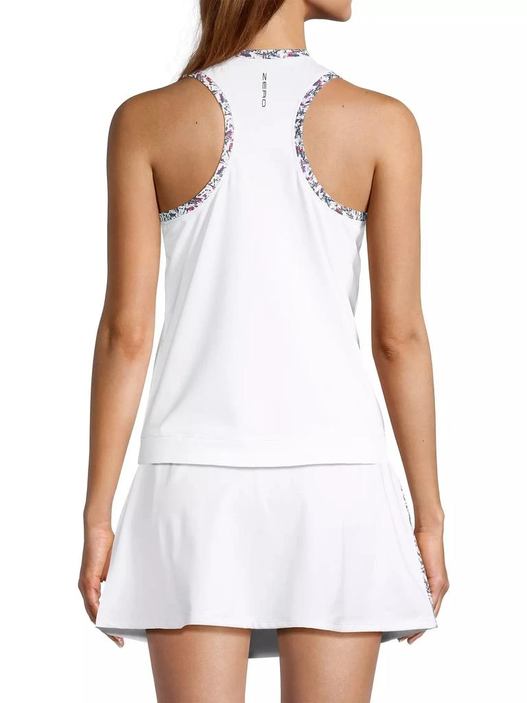 Zero Restriction Coco Floral-Trim Active Tank 5