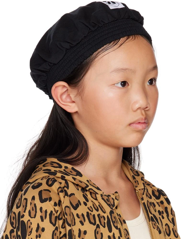 Mini Rodini Baby Black Patch Beret 2