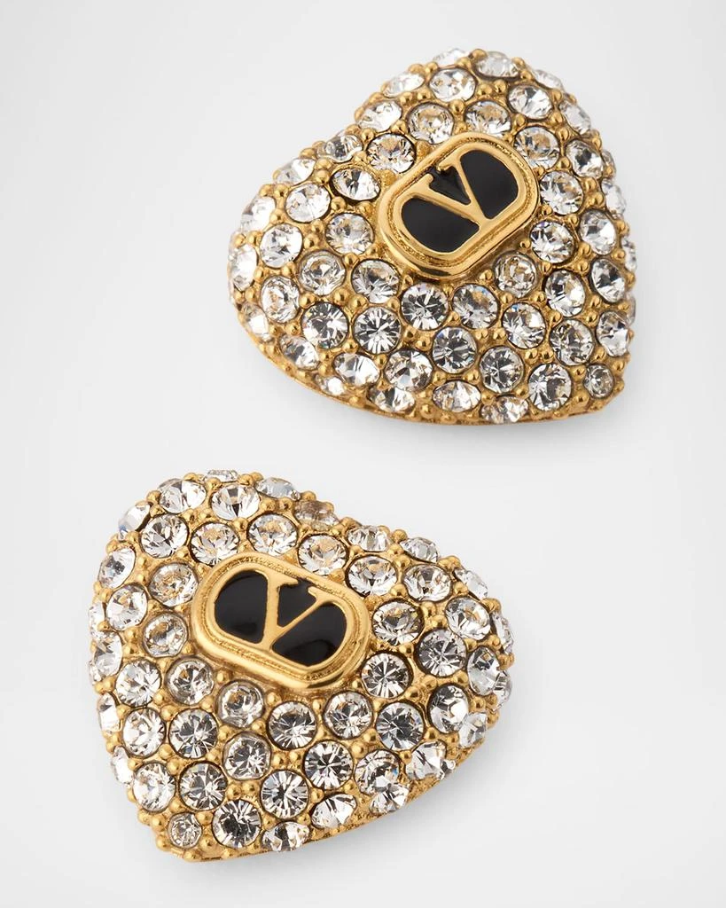 Valentino Coeur Royal Earrings in Metal, Enamel and Swarovski® Crystals 3