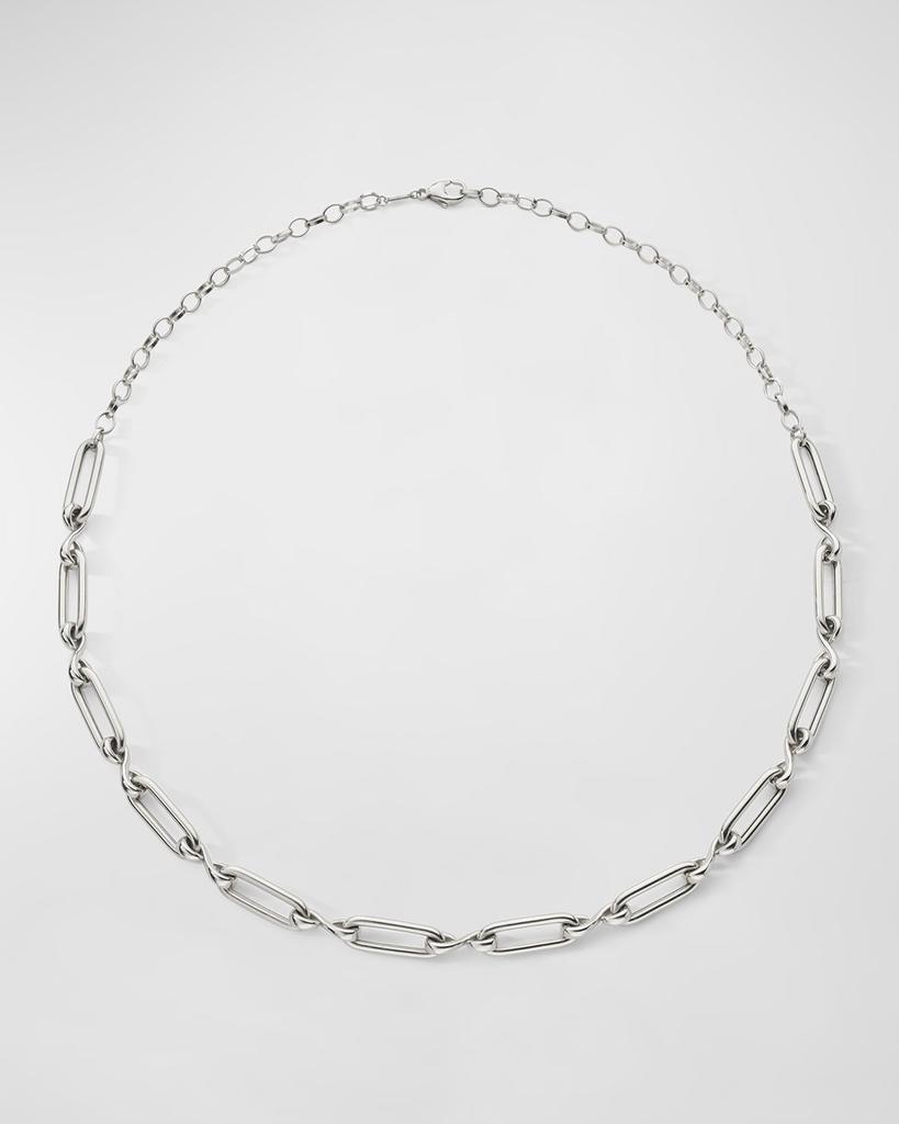 Monica Rich Kosann 925 Sterling Silver Link and Infinity Necklace