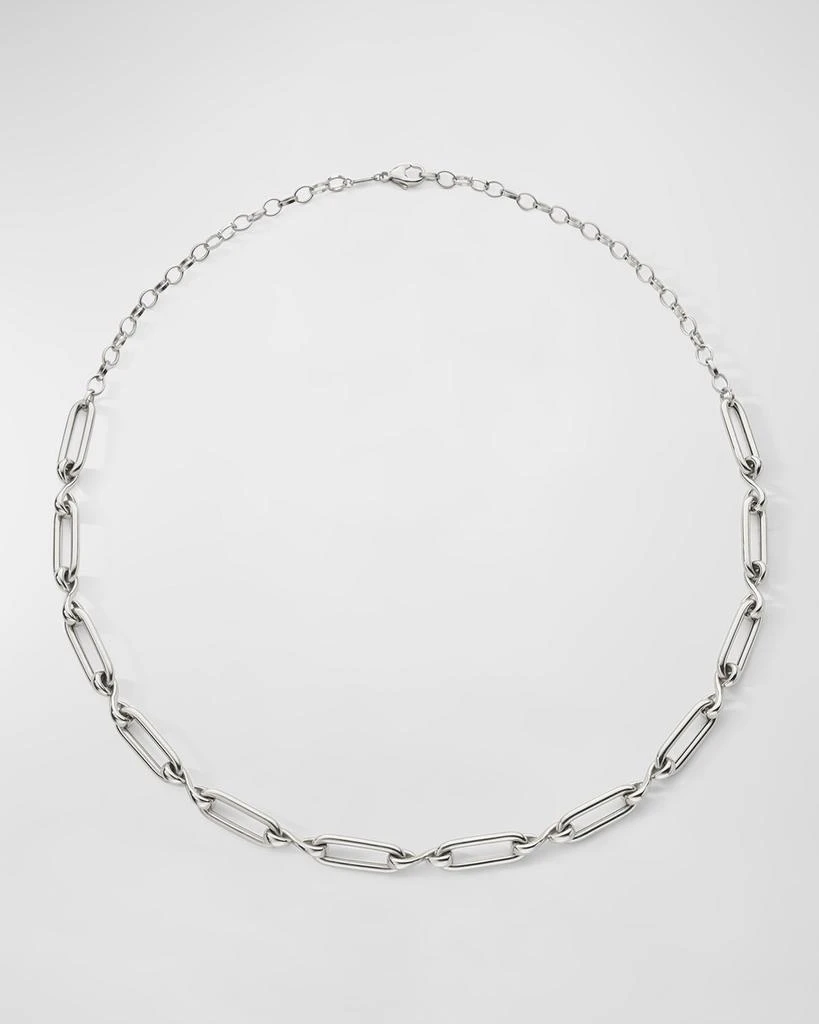 Monica Rich Kosann 925 Sterling Silver Link and Infinity Necklace 2
