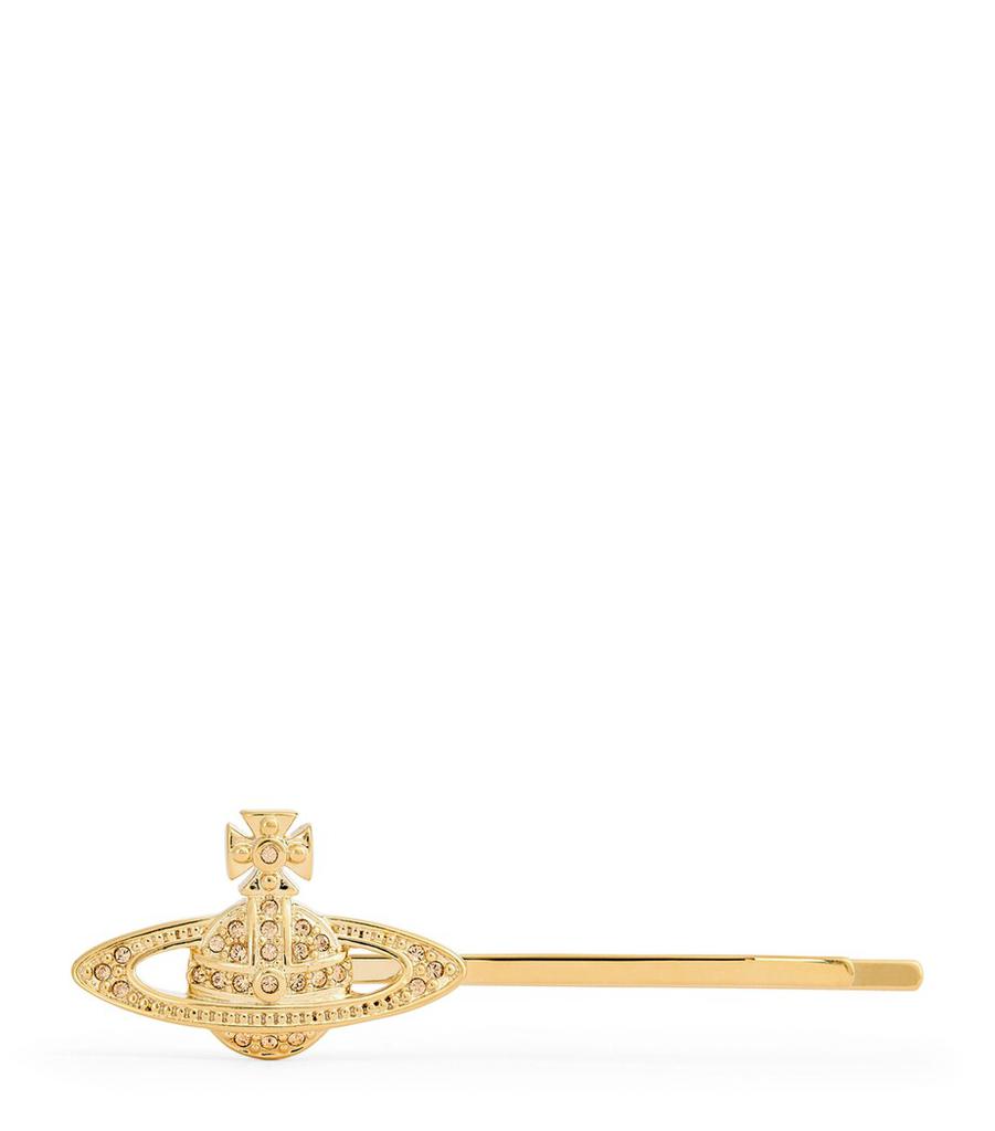Vivienne Westwood Mini Bas Relief Orb Bobby Pin - BeyondStyle Vivienne Westwood Mini Bas Relief Orb Bobby Pin - BeyondStyle