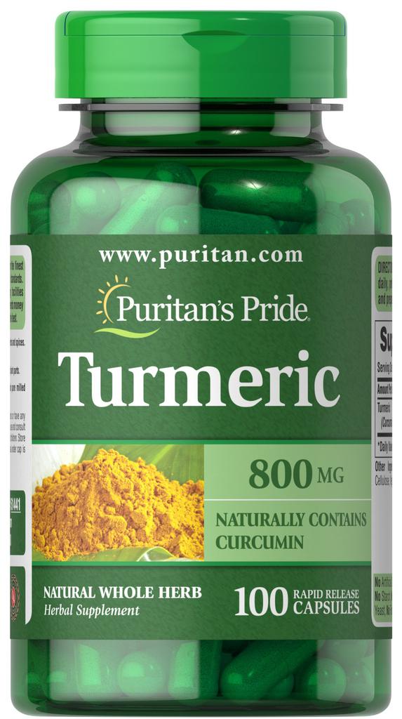 Puritan's Pride Turmeric 800 mg 100 Capsules