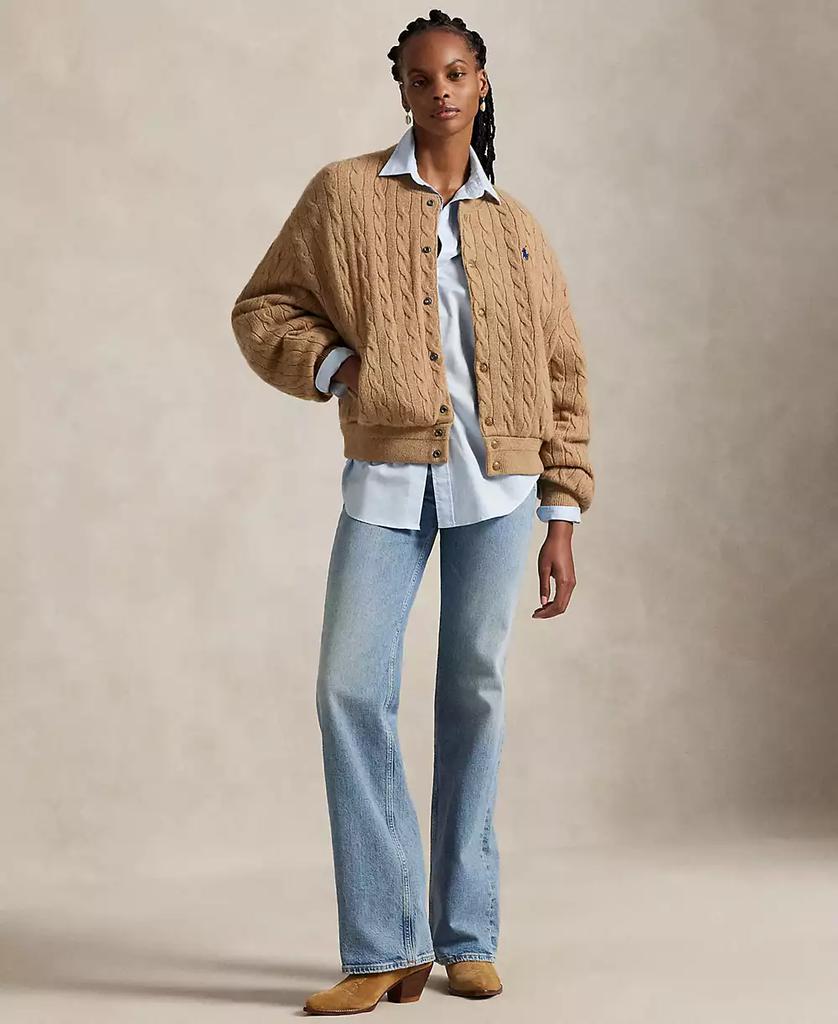 Ralph Lauren Women
s Cable Bomber Jacket