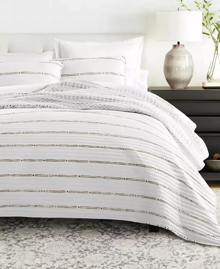 IENJOY HOME Relic Stripe Reversible 2-Pc. Quilt Set 3