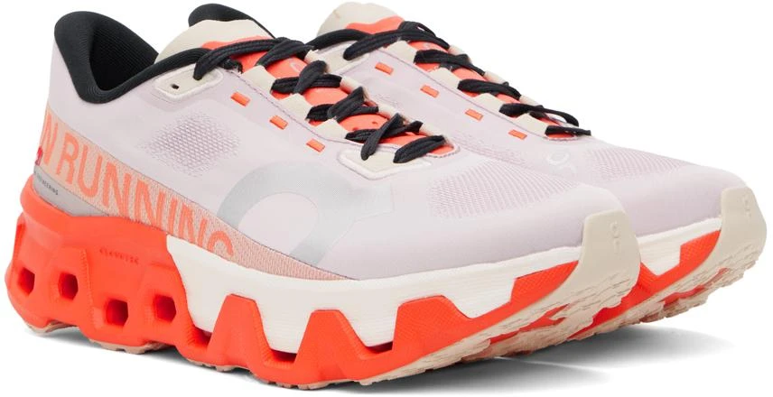On Purple & Orange Cloudmonster Hyper Sneakers 4