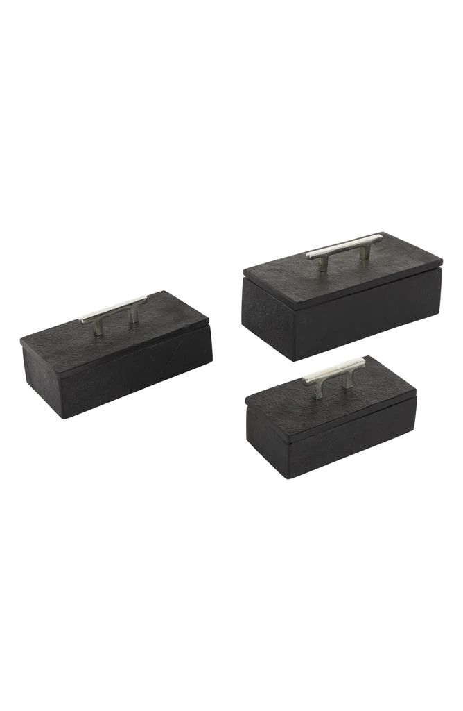 UMA Contemporary Set of 3 Decorative Marble Boxes 5