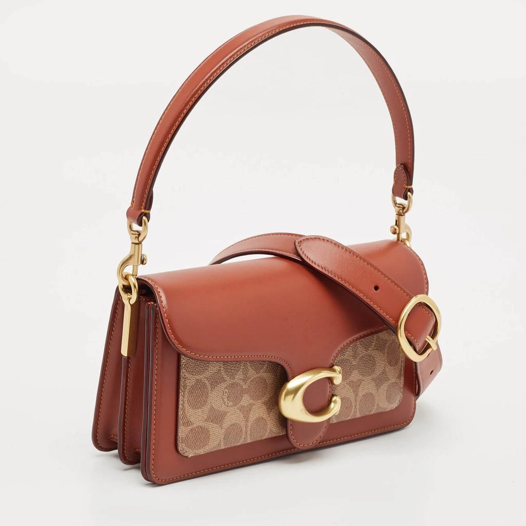 Coach Coach Tan/Beige Signature Coated Canvas and Leather Tabby 26 Shoulder Bag 3