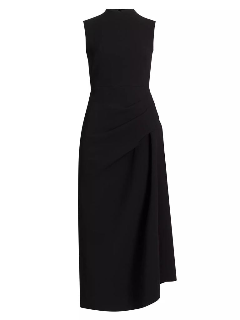 Acler Kempsey Crepe Draped Maxi Dress