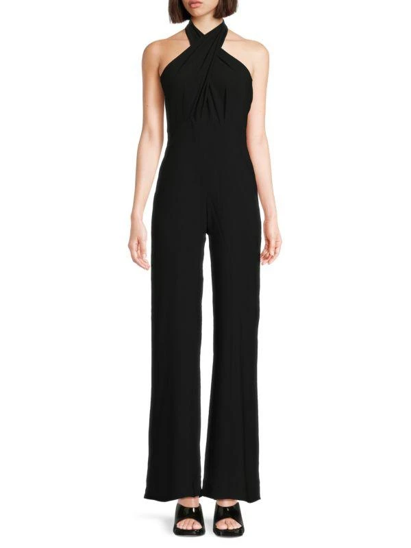 Amanda Uprichard Mezcal Halter-Neck Jumpsuit 1