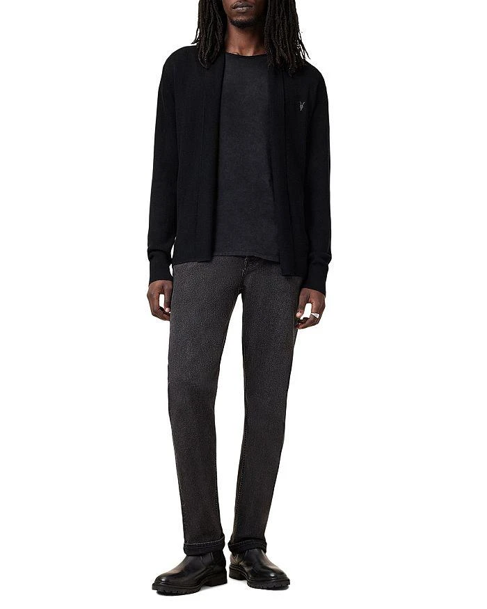 ALL SAINTS Mode Regular Fit Merino Wool Open Cardigan Sweater 2
