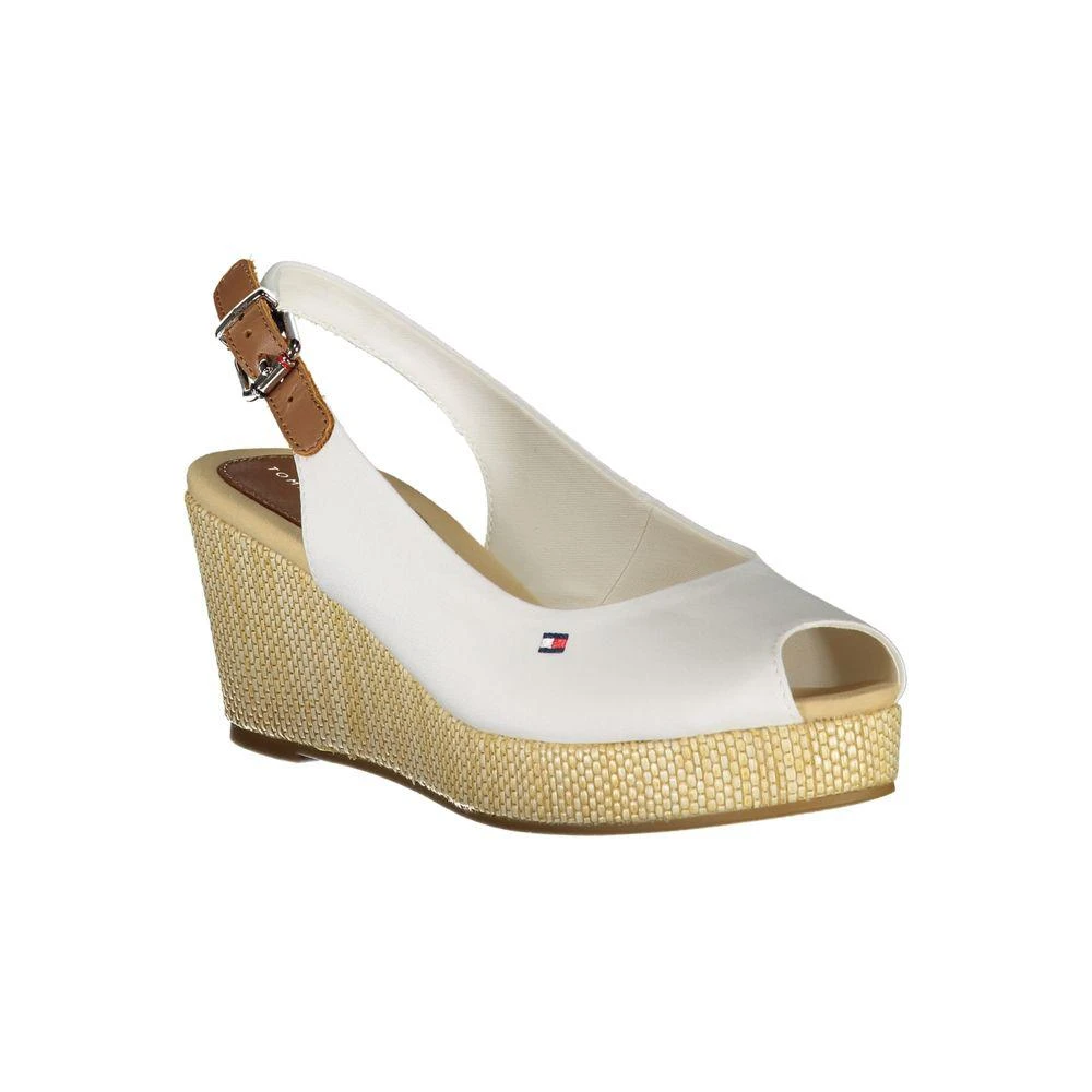 Tommy Hilfiger Tommy Hilfiger White Cotton Sandal 2