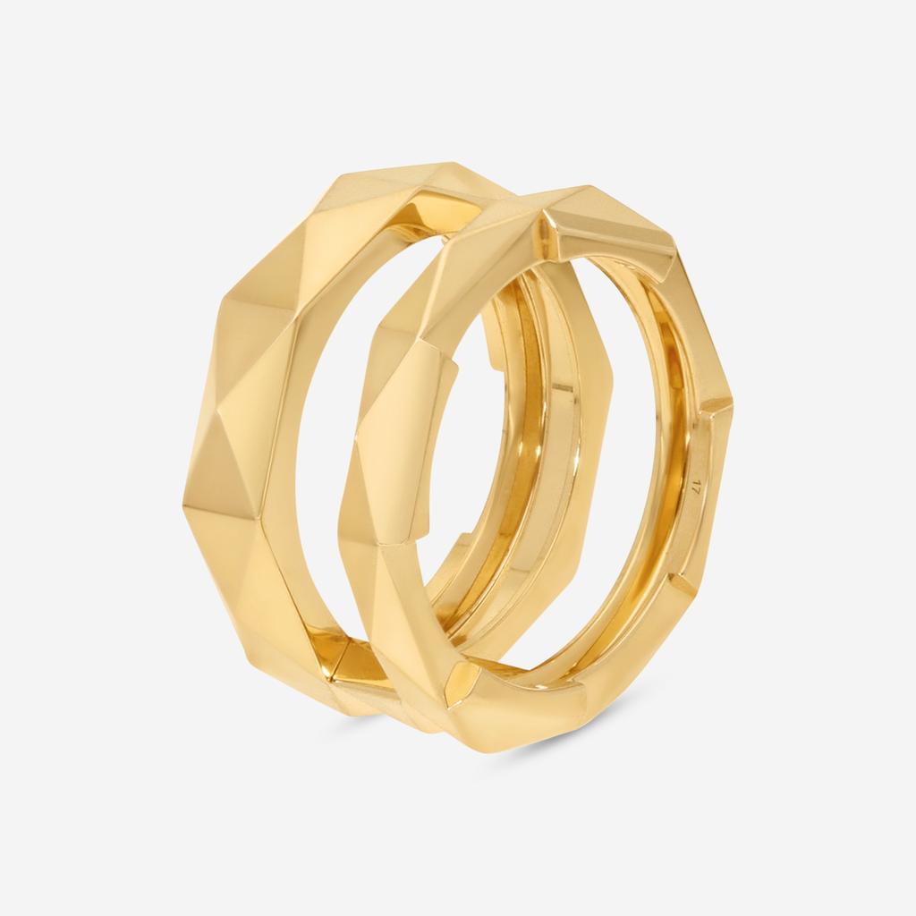 Gucci Gucci Link to Love 18K Yellow Gold Ring Sz. 8 YBC745657001017