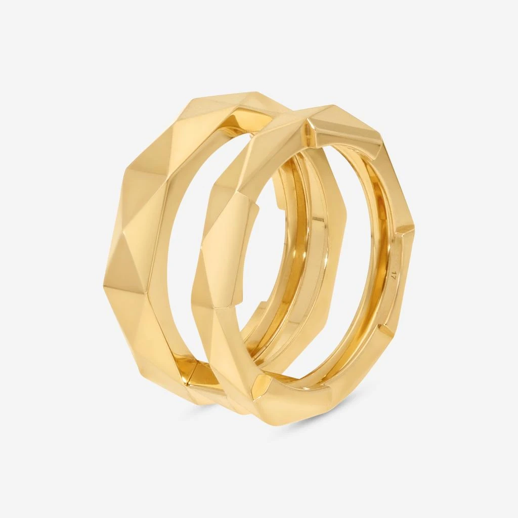 Gucci Gucci Link to Love 18K Yellow Gold Ring Sz. 8 YBC745657001017 2