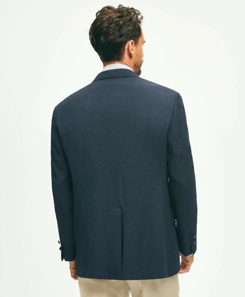 Brooks Brothers The No. 1 Sack Blazer in Seersucker With Fun Stripe Lining 4