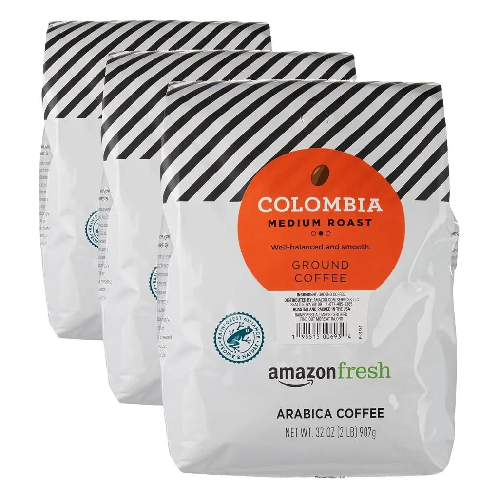 Amazon Fresh Amazon Fresh Colombia Ground Coffee, Medium Roast, 12 Ounce