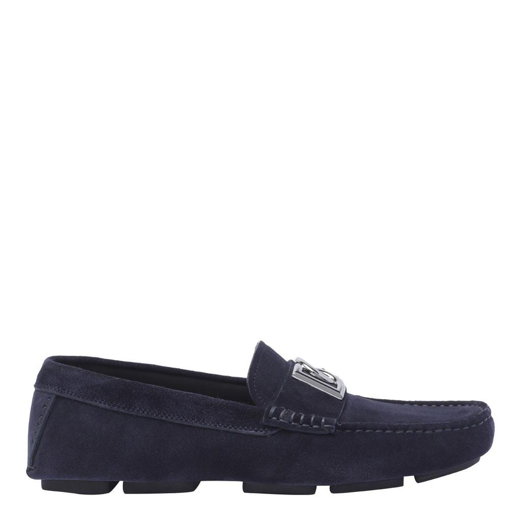 Dolce & Gabbana Dolce & Gabbana DG Logo Plaque Loafers Blue