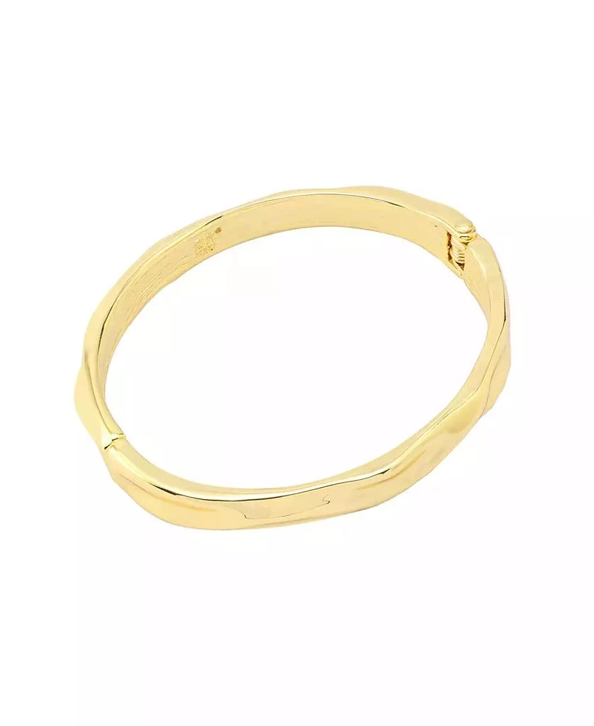 Robert Lee Morris Gold and Silver Textured Bangle Bracelet 3