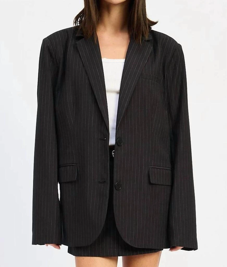 EMORY PARK Emory Park - Pin Stripe Oversized Blazer
