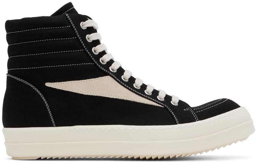 Rick Owens Black Jumbo Laced Geobasket Sneakers - Casual