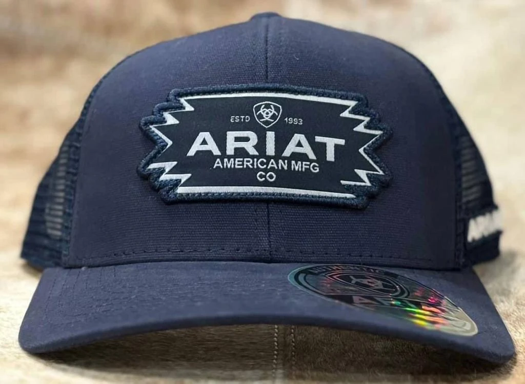 Ariat Men's American Mesh Hat In Blue 3