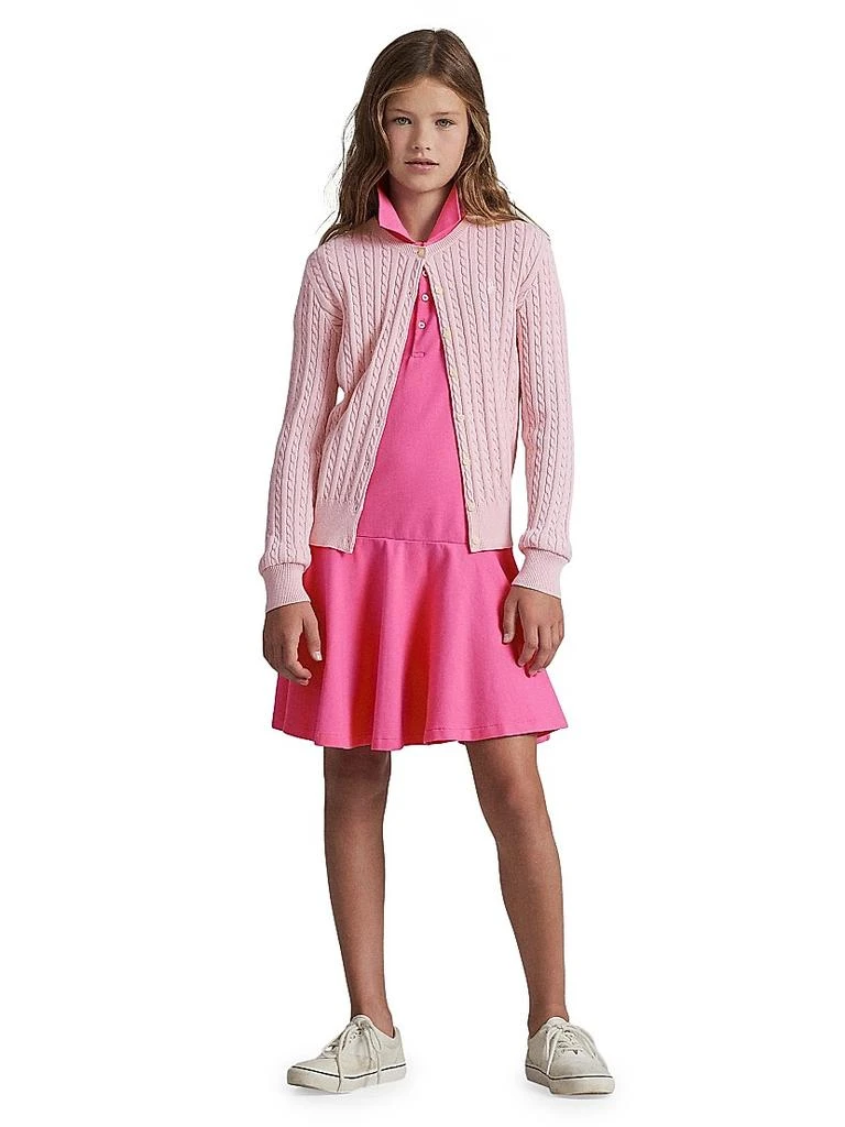 Ralph Lauren Girl's Cable-Knit Cotton Cardigan 5
