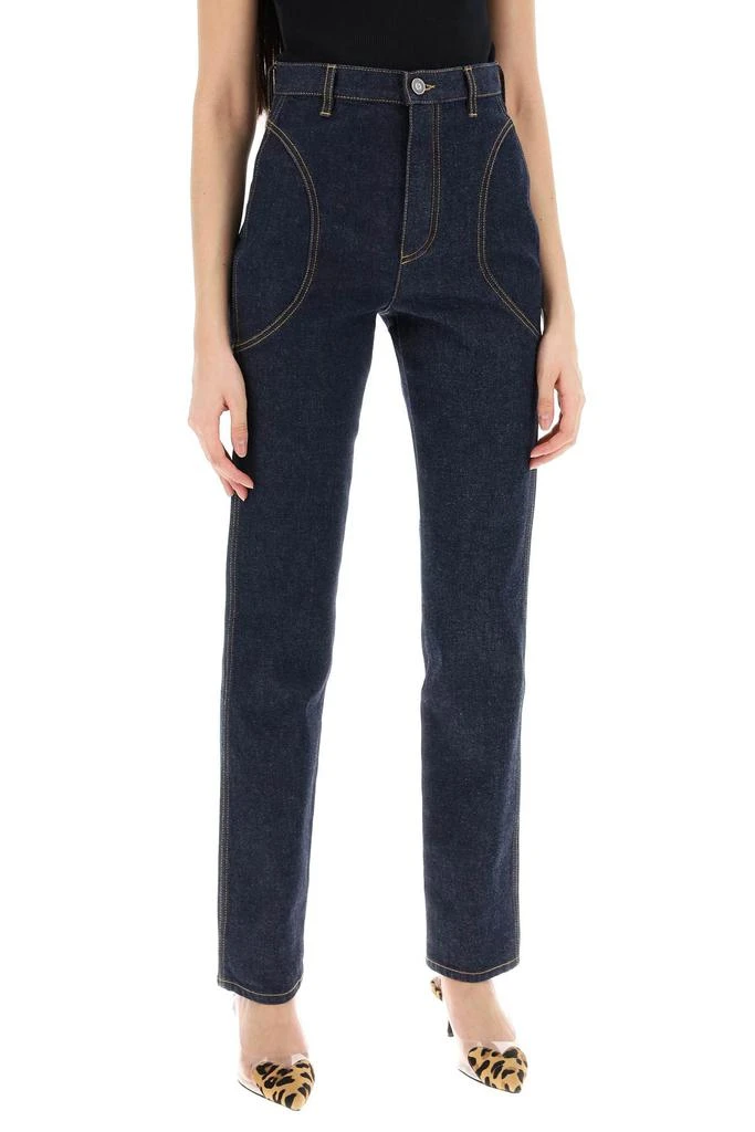 ALAIA high-waisted slim fit jeans 2