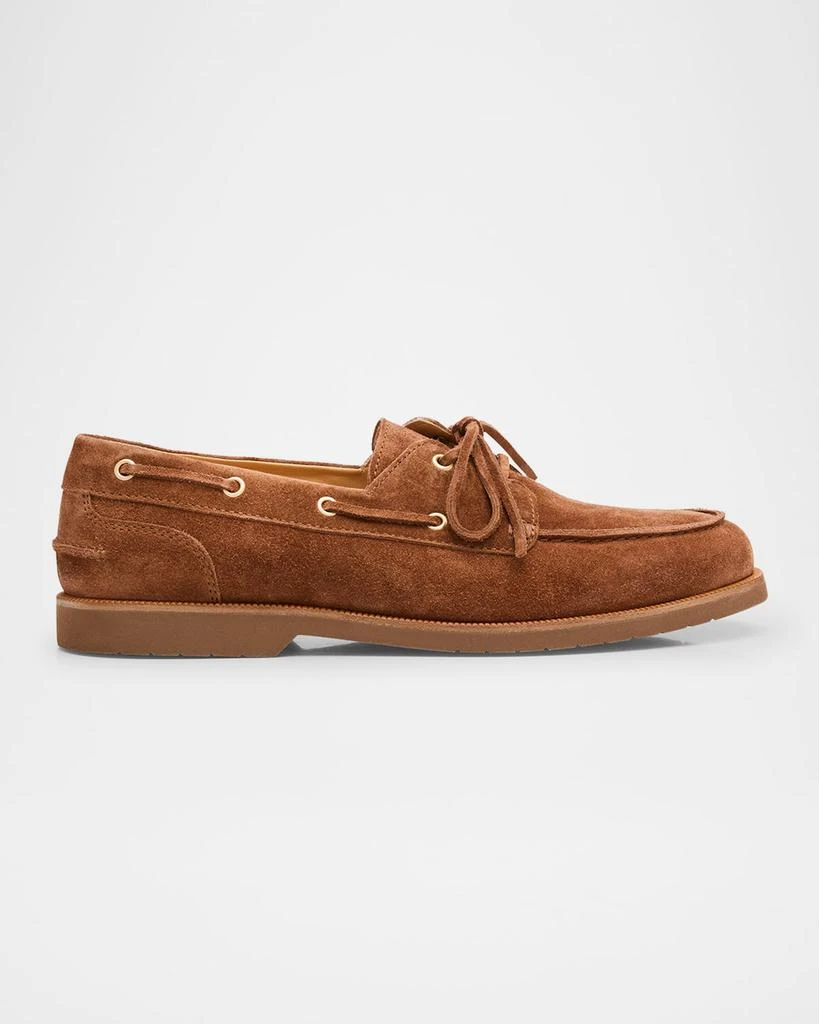 Brunello Cucinelli Brown Suede Men’s Casual Lace-Up Shoes EU 44 / US 11 Suede Derby shoes in brown - Brunello Cucinelli | Mytheresa main image 2
