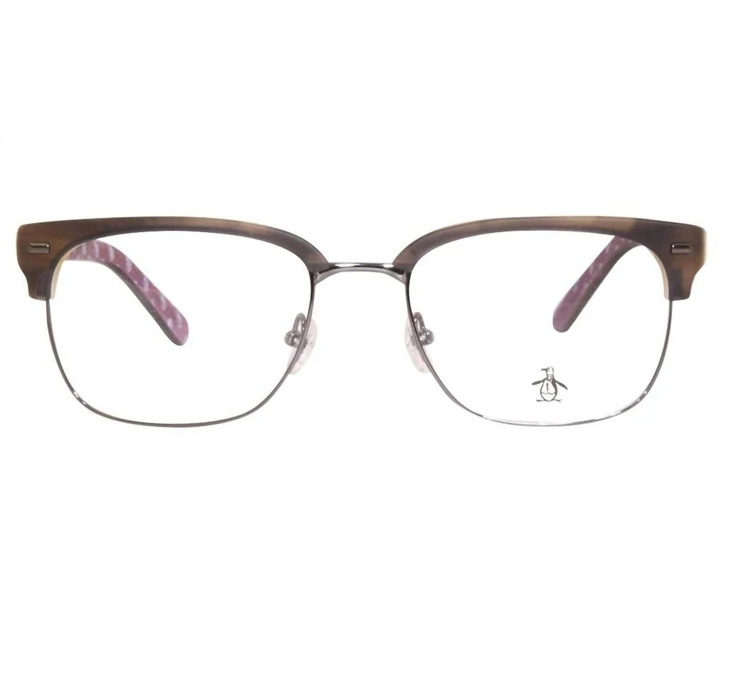 Original Penguin Men
s Sly Rectangle Eyeglasses In Brown 2