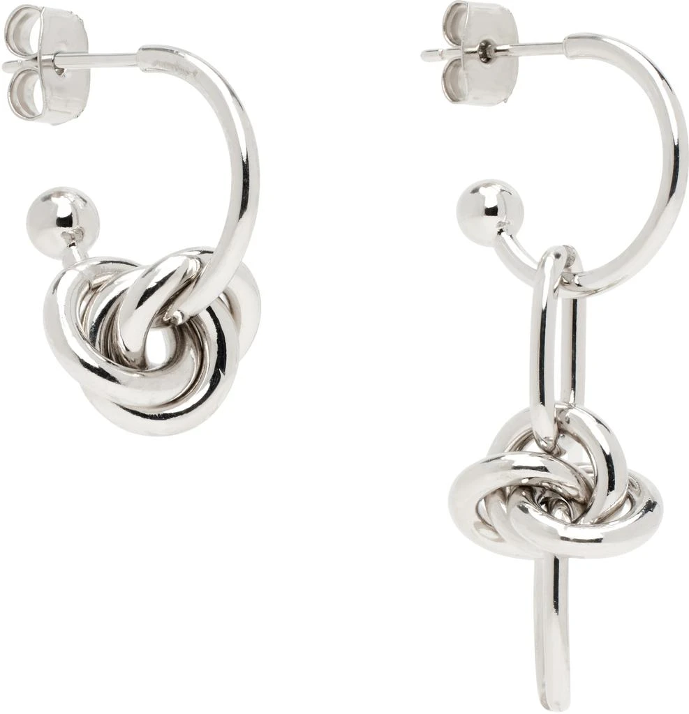 Justine Clenquet Silver Daria Earrings 2