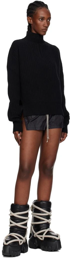 Rick Owens Black Concordians Lunar Mega Tractor Boots 5