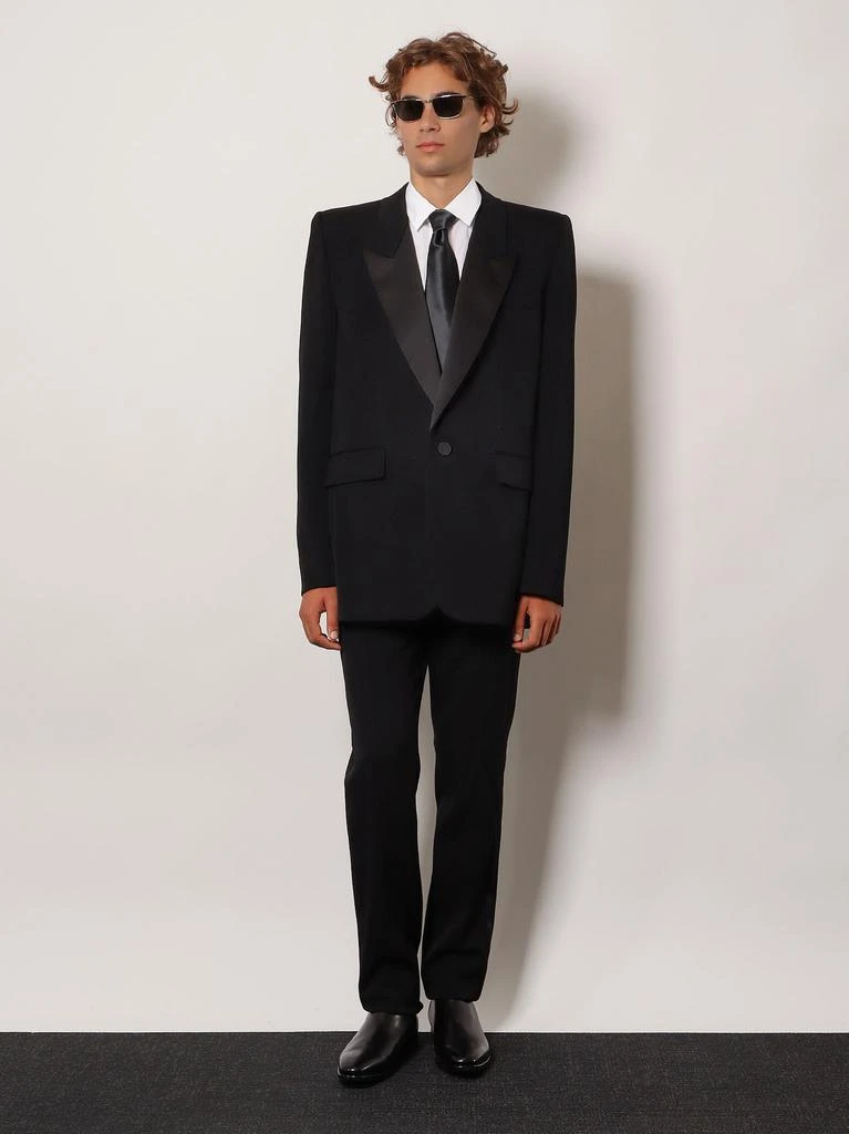 Yves Saint Laurent Tuxedo wool blazer with satin lapel 4