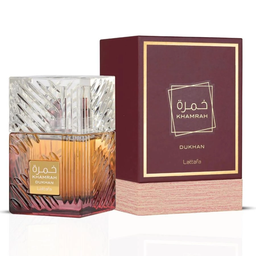 Lattafa Men's Khamrah Dukhan EDP Spray 3.4 oz Fragrances 6290362342373 1