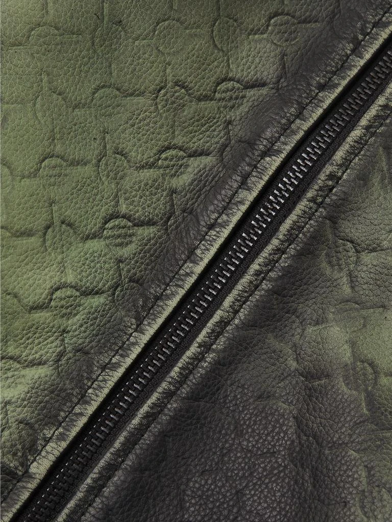 DAILY PAPER Silence Monogram Leather Jacket 6
