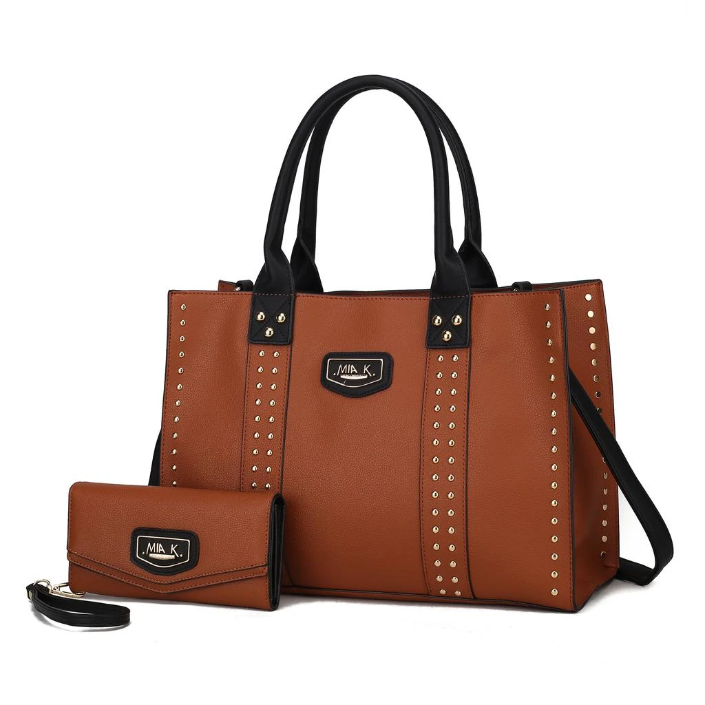 MKF Collection By Mia K. Davina Vegan Leather Women’s Tote Bag with wallet 1