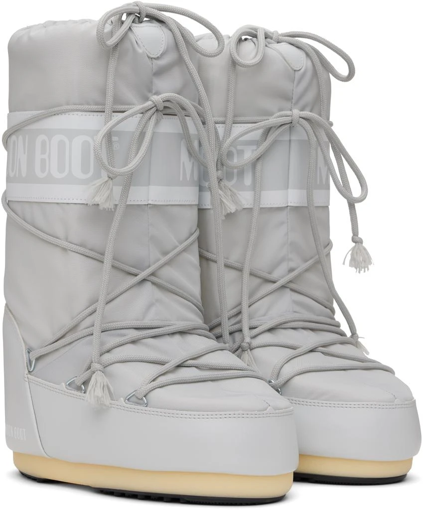 Moon Boot Gray Icon Nylon Boots 4