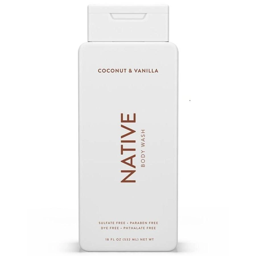 Native Body Wash Coconut and Vanilla 1