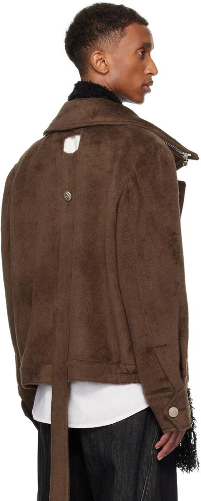 NULLUS Brown Multi-Form Aero Collar Jacket 3