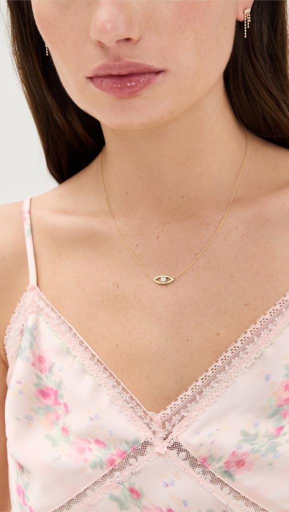Jennifer Meyer 18k Open Evil Eye Necklace