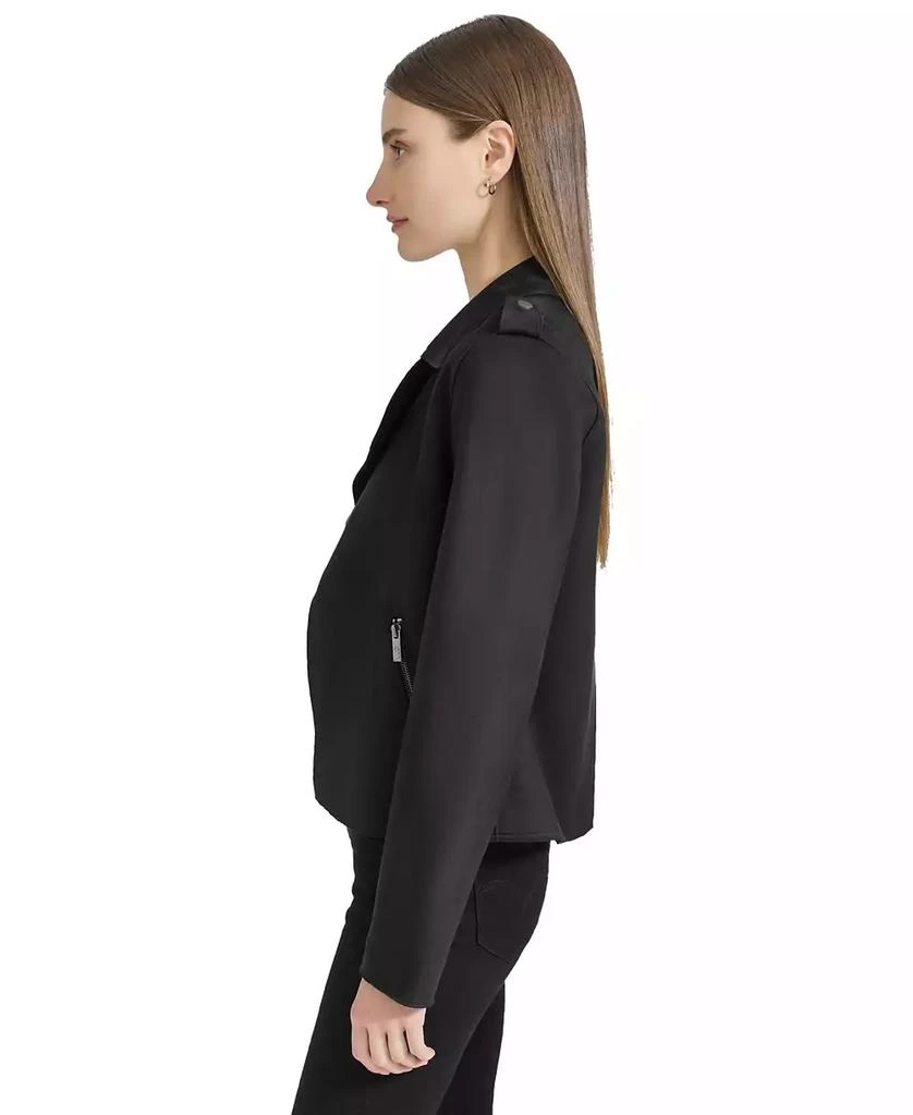 Marc New York by Andrew Marc Andrew Marc Sport Women's Draped Faux-Suede Moto Jacket 3