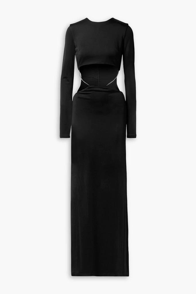 ET OCHS Luisa cutout chain-embellished satin-jersey gown 1