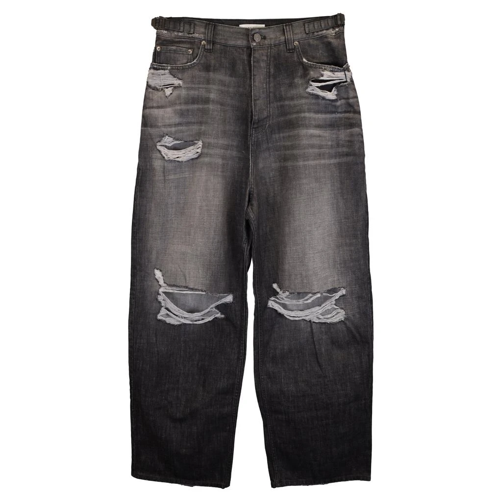 Balenciaga Balenciaga Super Baggy Destroyed Faded Jeans in Grey Cotton 1