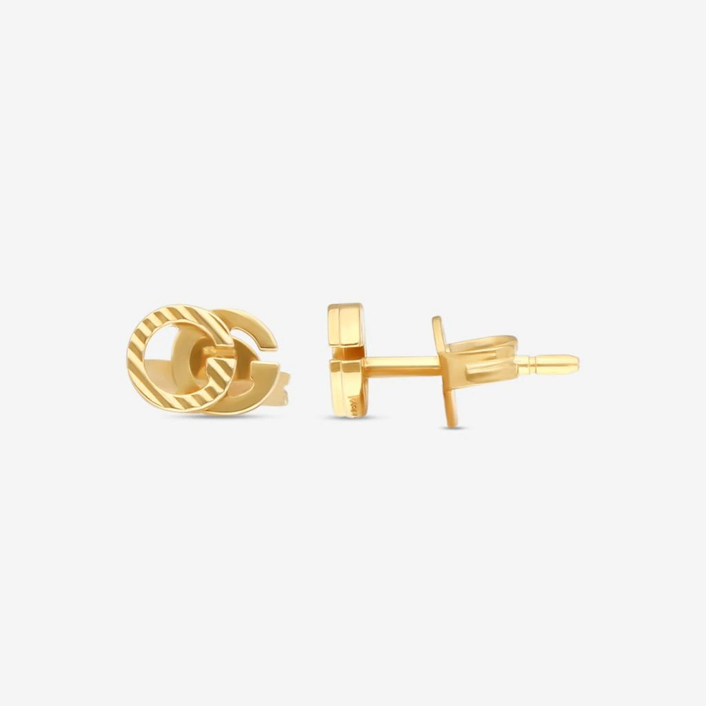 Gucci Gucci Running G 18K Yellow Gold Stud Earrings YBD65221900100U 3
