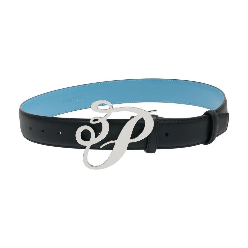 3.Paradis 3.PARADIS Cursive Logo Buckle Belt
